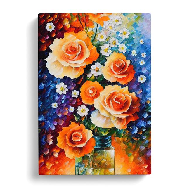 Vase of Pretty Flowers No.5 - Wrapped Canvas Graphic Art ClassicLiving Size: 60cm H x 40cm W x 3cm D on Productcaster.