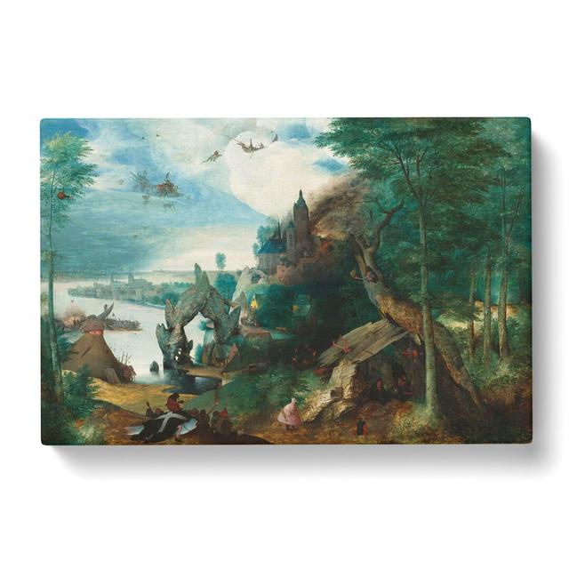 The Temptation of Saint Anthony by Pieter Bruegel The Elder - Wrapped Canvas Painting East Urban Home Size: 40cm H x 60cm W x 3cm D on Productcaster.