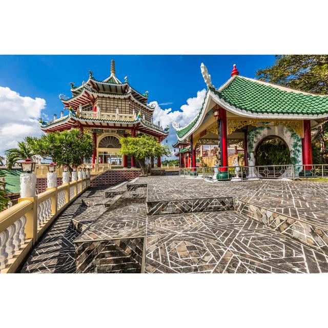 Pagoda And Dragon Sculpture Of The Taoist Temple In Cebu by Mariusz_prusaczyk - Wrapped Canvas Print 17 Stories Size: 20cm H x 30cm W on Productcaster.