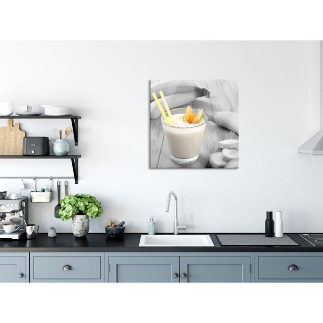 Fresh Banana Shake - Unframed Photograph on Glass Brayden Studio Size: 60cm H x 60cm W x 0.4cm D on Productcaster.