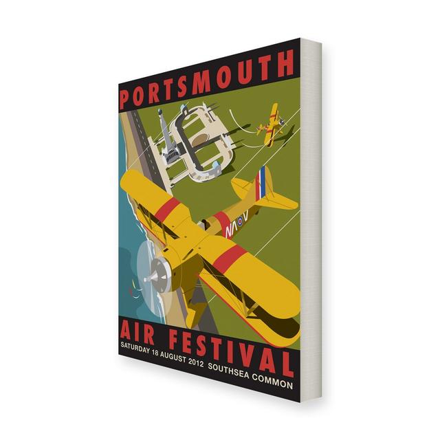 Portsmouth Air Festival by Dave Thompson Vintage Advertisement Wrapped on Canvas East Urban Home Size: 80 cm H x 60 cm W x 5 cm D on Productcaster.