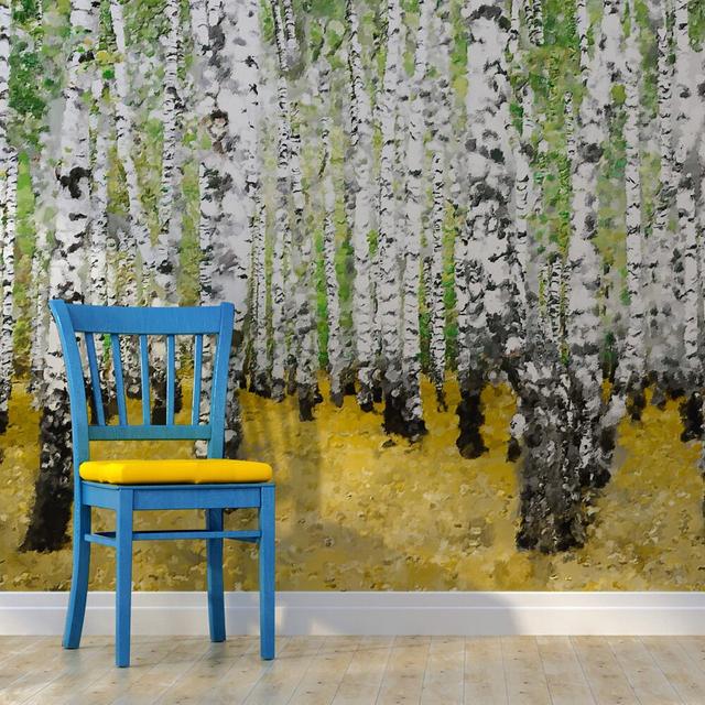 In Birch Grove... 1.93m x 250cm Wallpaper East Urban Home Size: 350 cm x 270 cm on Productcaster.