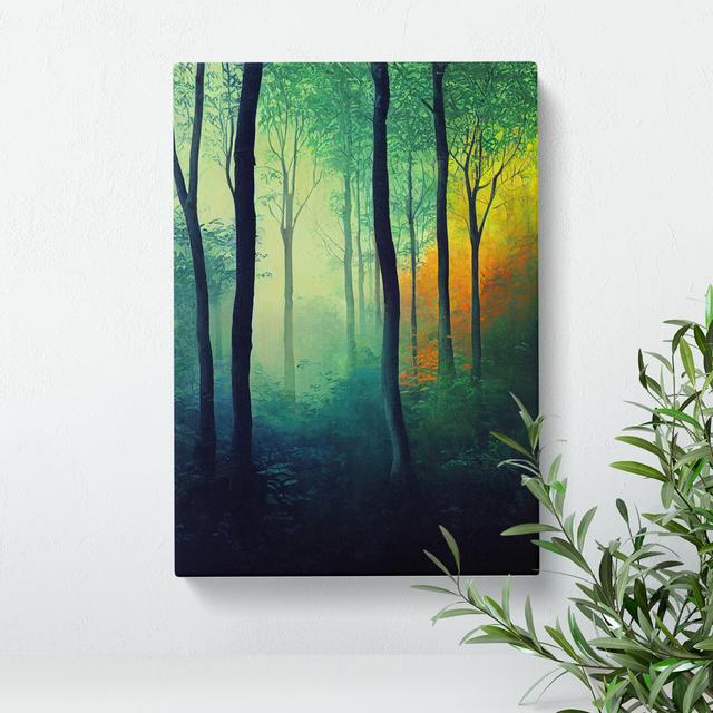 Mystical Forest - Wrapped Canvas Graphic Art Alpen Home Size: 60cm H x 40cm W x 3cm D on Productcaster.