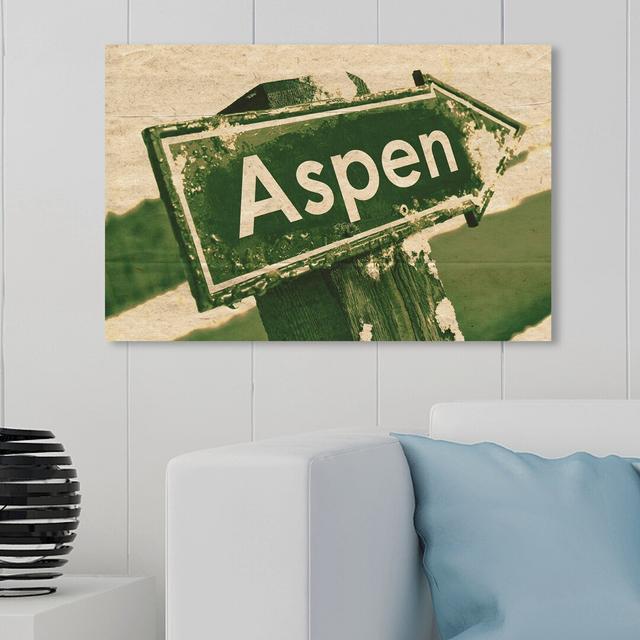 'Off to Aspen' Graphic Art on Canvas East Urban Home Size: 50.8cm H x 76.2cm W on Productcaster.