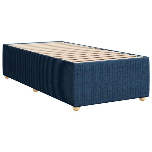 Vidaxl Boxspringbett mit Matratze 17 Stories Größe: 90 x 200 cm, Farbe: Blau on Productcaster.