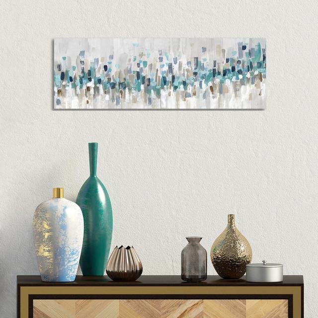 Staccato by Katrina Craven - Panoramic Painting Print on Canvas Mercury Row Size: 30.48cm H x 91.44cm W x 3.81cm D, Frame Option: Unframed on Productcaster.