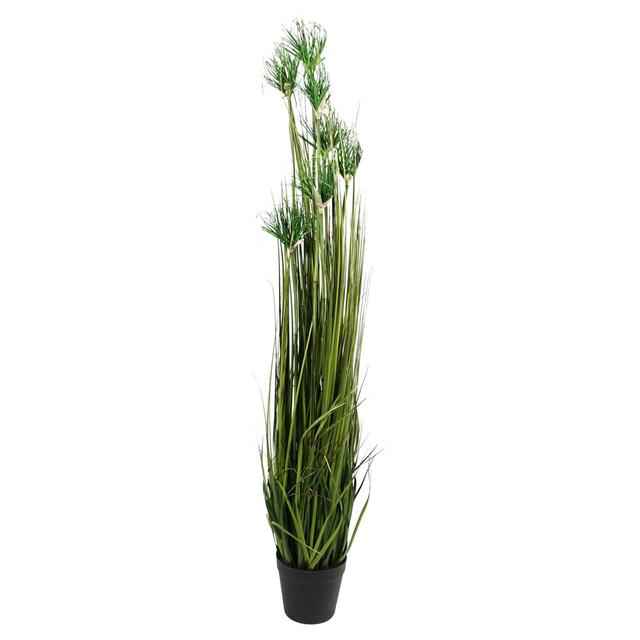 120Cm Artificial Onion Grass Plant in Pot Liner Leaf on Productcaster.