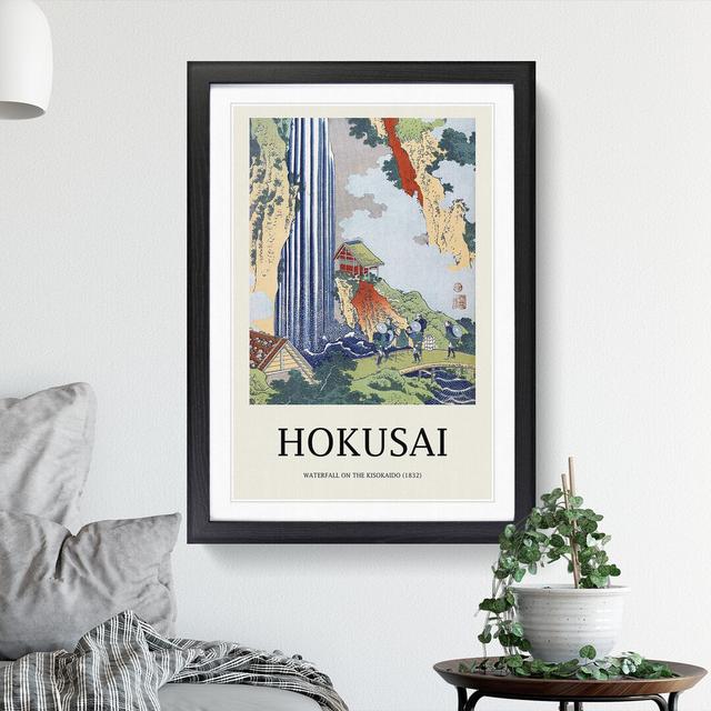 The Waterfall in Ono on the Kisokai Road by Katsushika Hokusai - Picture Frame Painting East Urban Home Size: 65cm H x 48cm W x 2cm D, Frame Option: B on Productcaster.