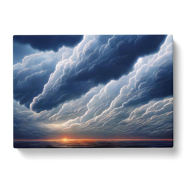 Ideal Clouds House of Hampton Size: 50cm H x 76cm W x 3cm D on Productcaster.