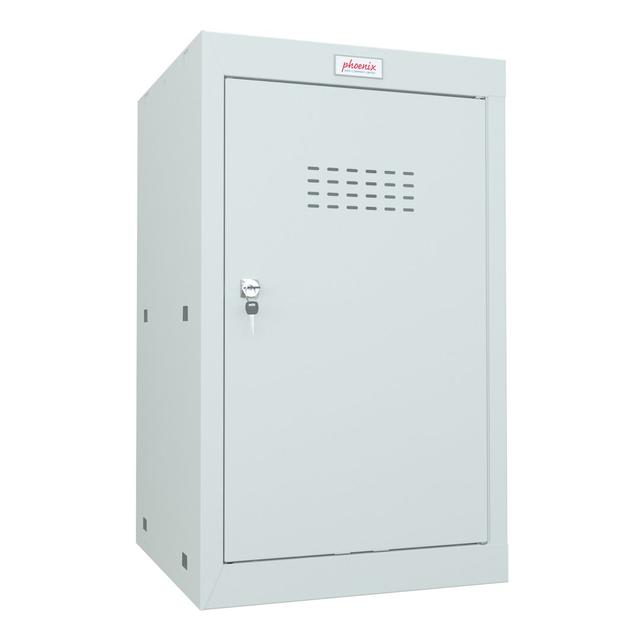 1 Tier 1 Wide Locker Phoenix Colour: Light Grey on Productcaster.