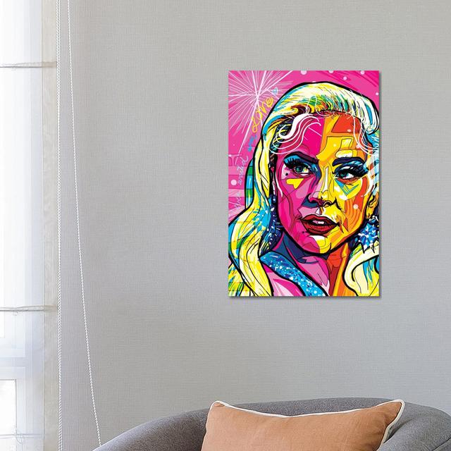 Leinwandbild Lady Gaga von Only Steph Creations Corrigan Studio Format: Leinwandbild, Größe: 101,06 cm H x 66,04 cm B x 1,91 cm T on Productcaster.