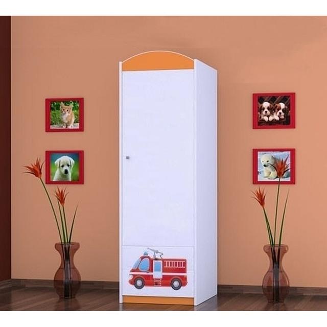 Wellman 1 Door Wardrobe Isabelle & Max Colour: Orange on Productcaster.