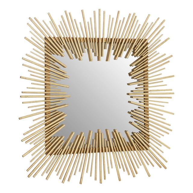 Bermudes Metal Mirror in Gold Fairmont Park on Productcaster.