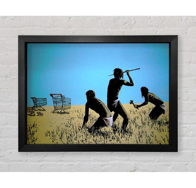 Trolley Hunters Framed Print - Picture Frame Graphic Art on Canvas Latitude Run Size: 59.7cm H x 84.1cm W x 3.4cm D, Format: Black Framed Paper on Productcaster.