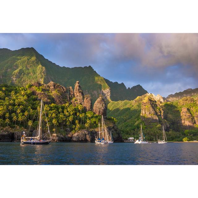 Marquesas Islands by Uwe Moser - Wrapped Canvas Photograph Alpen Home Size: 30cm H x 46cm W x 3.8cm D on Productcaster.