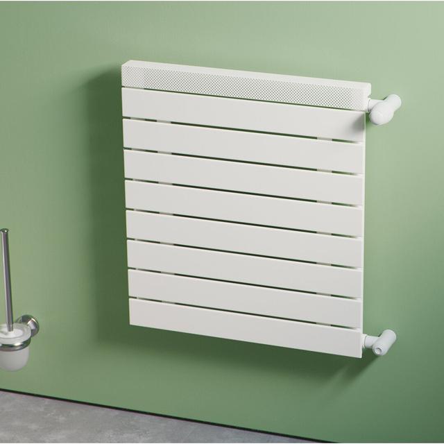 Aniya Horizontal Flat Panel Radiator Belfry Heating Size: 50cm H x 50cm W x 7cm D on Productcaster.