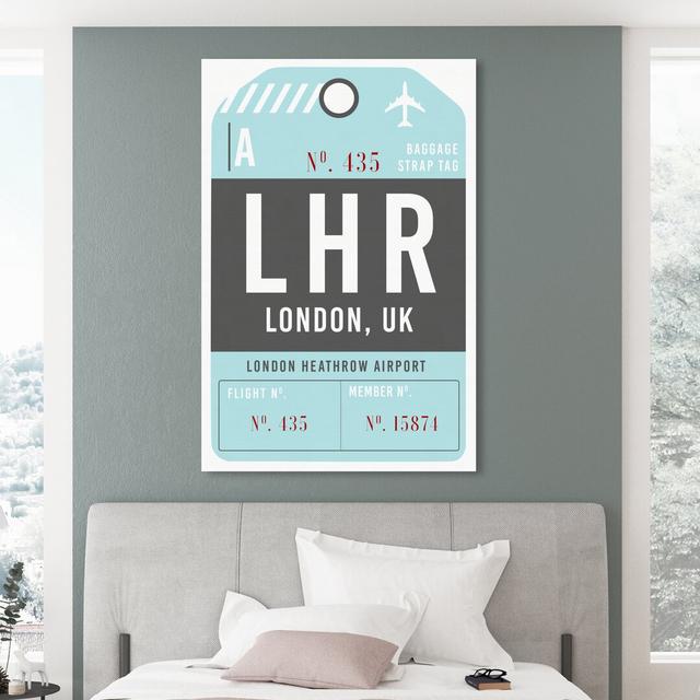 London Luggage Tag by Oliver Gal - No Frame Print on Canvas Oliver Gal Size: 61 cm H x 40.6 cm W on Productcaster.