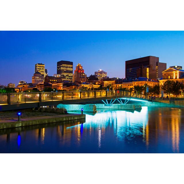 Montreal Downtown at Dusk by Mirceax - Wrapped Canvas Photograph 17 Stories Size: 20cm H x 30cm W on Productcaster.