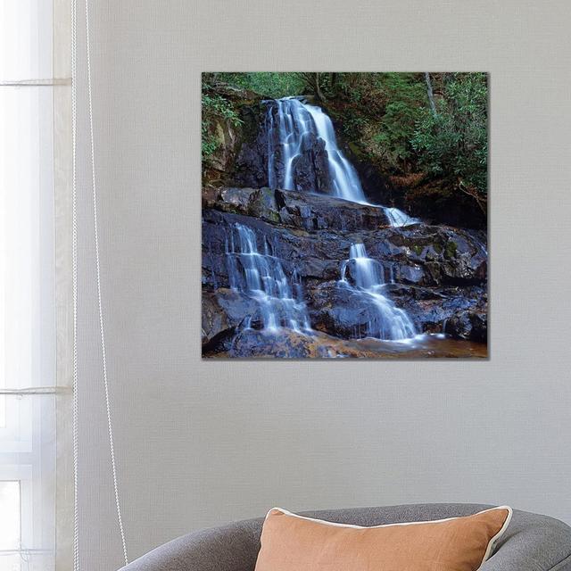 Waterfall, Laurel Creek, Great Smoky Mountains National Park, Tennessee by Tim Fitzharris - Wrapped Canvas Photograph Alpen Home Size: 66.04cm H x 66. on Productcaster.