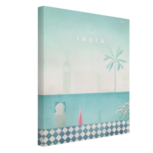 India by Henry Rivers - Wrapped Canvas Advertisement Maturi Size: 40cm H x 30cm W on Productcaster.