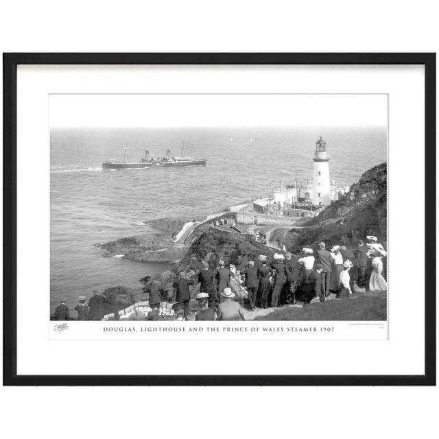 'Douglas, Lighthouse and the Prince of Wales Steamer 1907' by Francis Frith - Picture Frame Photograph Print on Paper The Francis Frith Collection Siz on Productcaster.