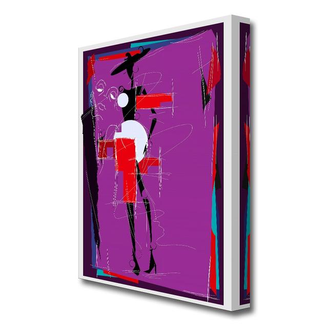 Fashion Crazy Modern - Wrapped Canvas Graphic Art Print East Urban Home Size: 81.3 cm H x 50.8 cm W on Productcaster.