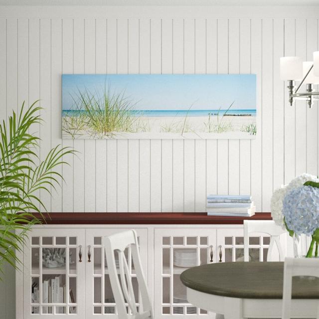 Baltic Sea Coast - Wrapped Canvas Graphic Art Print East Urban Home Size: 90cm H x 30cm W x 2cm D on Productcaster.