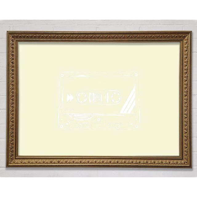 Cassette Tape Vector Art - Single Picture Frame Art Prints Rosalind Wheeler Size: 59.7cm H x 84.1cm W x 3cm D on Productcaster.