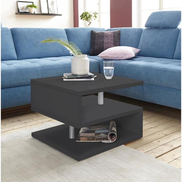 Cauan Coffee Table Metro Lane Size: 41H x 55W x 55L cm, Colour: Antracite on Productcaster.