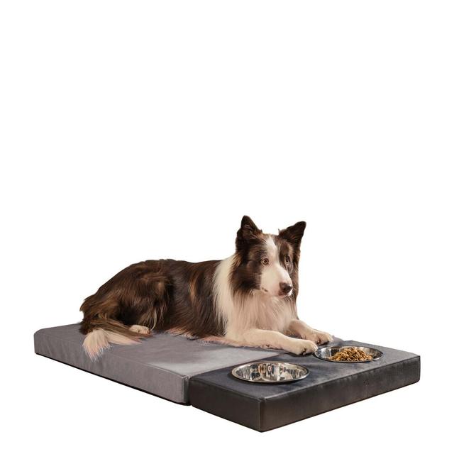 Orthopedic Microfibre Pet Bed Petly Colour: Light Grey on Productcaster.