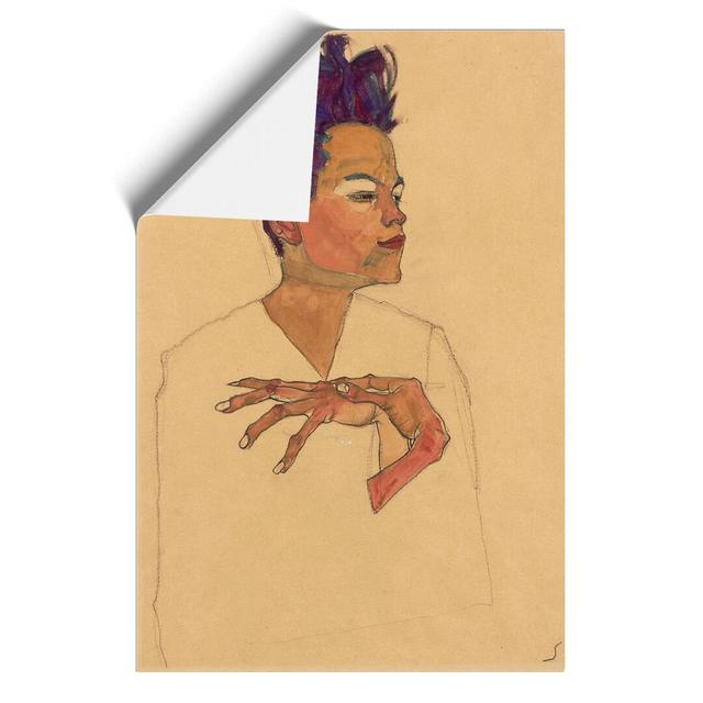 Self-Portrait Vol.5 by Egon Schiele - Unframed Painting East Urban Home Size: 30cm H x 21cm W x 0.1cm D on Productcaster.