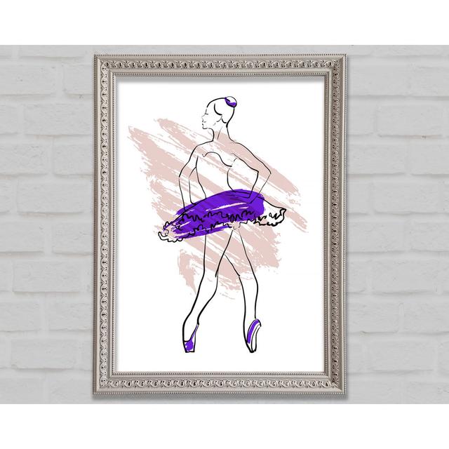 Purple Ballerina 1 Framed Print Bright Star Size: 141.4cm H x 100cm W x 3cm D on Productcaster.