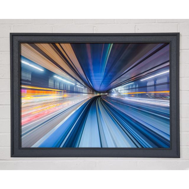 Tunnel of Light and Colour - Single Picture Frame Art Prints Ivy Bronx Size: 29.7cm H x 42cm W on Productcaster.