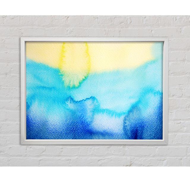 Blue And Yellow Combineab Framed Print Bright Star Size: 100cm H x 141.4cm W on Productcaster.