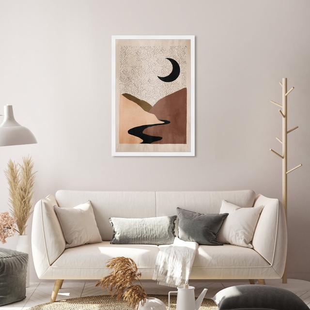 Contemporary Night Nature - Picture Frame Graphic Art Oliver Gal Format: White Framed, Size: 76.2cm H x 50.8cm W on Productcaster.