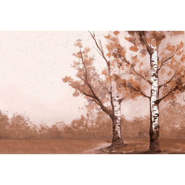 Birch Trees 3 - Wrapped Canvas Art Prints Alpen Home Size: 81cm H x 122cm W on Productcaster.