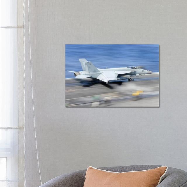 An F/A-18E Super Hornet Launches From The Aircraft Carrier USS George Washington by Stocktrek Images - Wrapped Canvas Print Latitude Run Size: 45.72cm on Productcaster.