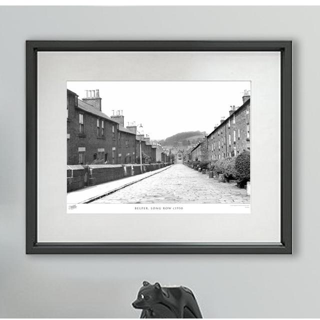 Belper, Long Row C1950' - Picture Frame Photograph Print on Paper The Francis Frith Collection Size: 28cm H x 36cm W x 2.3cm D on Productcaster.