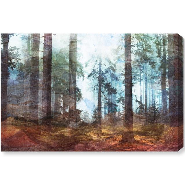 'Forest Scent Bis' Graphic Art Print on Canvas Oliver Gal Size: 76cm H x 114cm W x 3.8cm D on Productcaster.