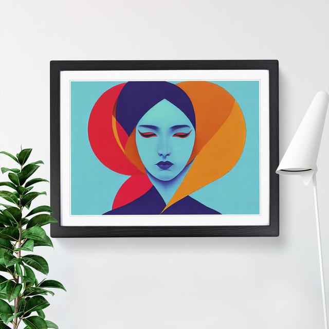 XH1022-10292X Woman Modern Art - Single Picture Frame Print Fairmont Park Size: 25cm H x 34cm W, Frame Colour: Black on Productcaster.