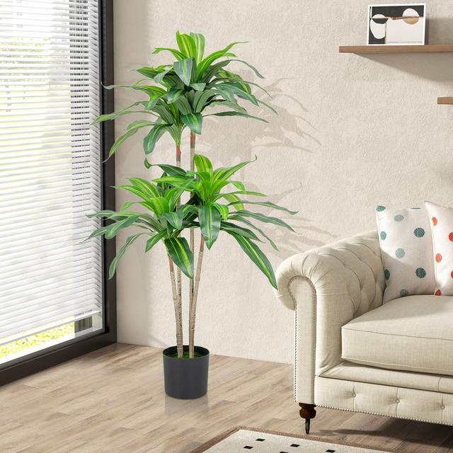 140cm Faux Palm Tree in Planter The Seasonal Aisle on Productcaster.