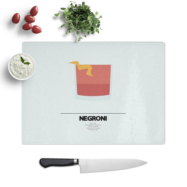 Negroni Cocktail Chopping Board East Urban Home Size: 28.5cm W x 39cm L on Productcaster.