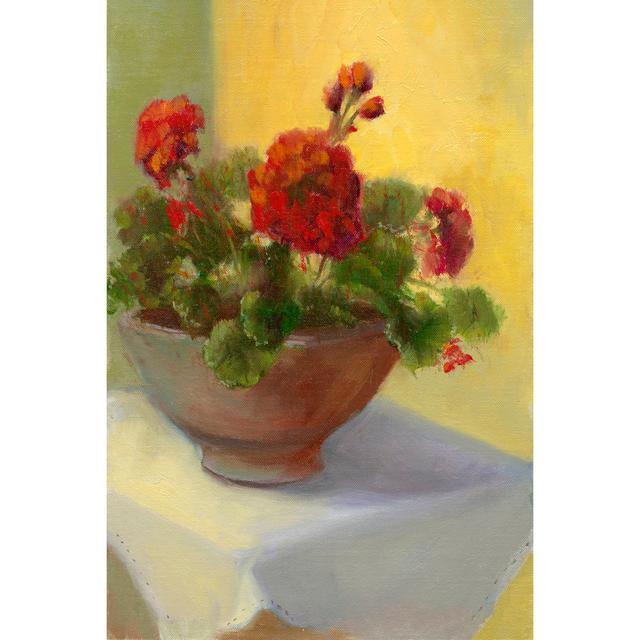 Tuscan Geraniums by - on Marlow Home Co. Size: 30cm H x 20cm W x 3.8cm D on Productcaster.