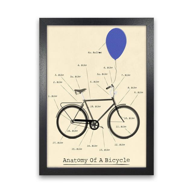 Anatomy - Graphic Art Print on Paper Happy Larry Frame Option: Black Framed, Size: 30cm H x 21cm W x 3cm D on Productcaster.