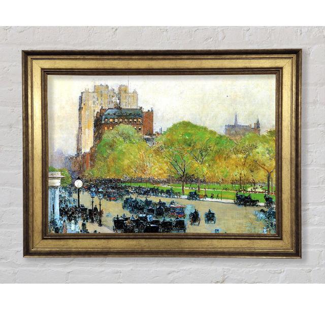 Hassam Spring Morning In The He Of The City - Single Picture Frame Art Prints Bright Star Size: 84.1cm H x 142.2cm W x 8cm D on Productcaster.