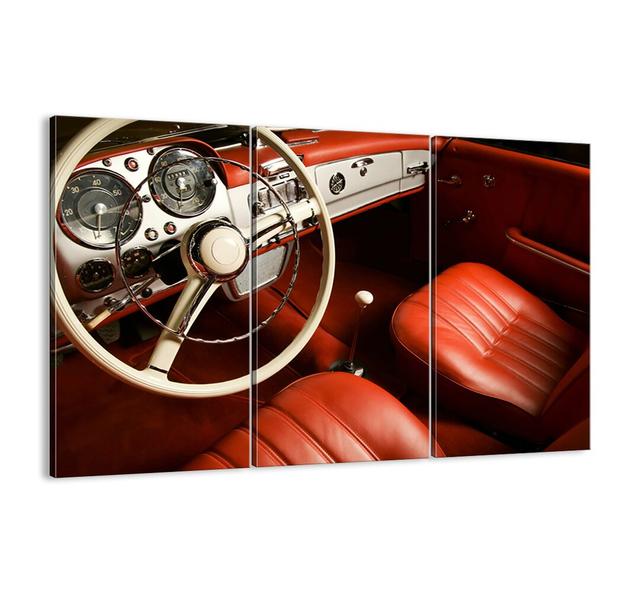 Luxury in Vintage Style - 3 Piece Unframed Photograph Print Set on Canvas Williston Forge Size: 70cm H x 105cm W x 1.8cm D on Productcaster.