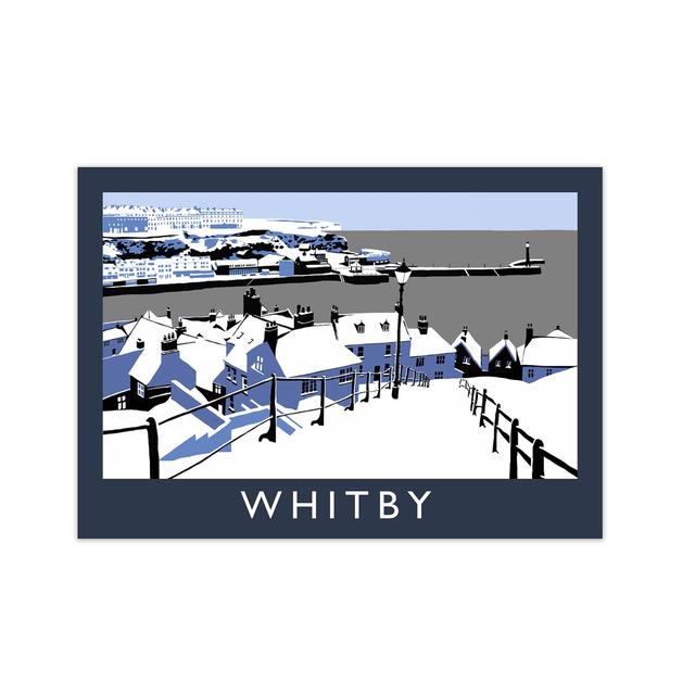 Whitby In Snow by Richard O'Neill - Print 17 Stories Size: 42 cm H x 59.4 cm W x 3 cm D on Productcaster.