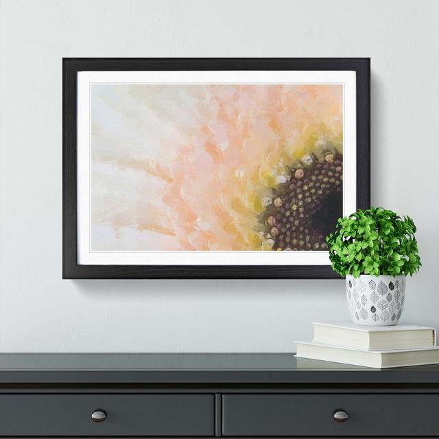 Petals of a Pink Gerbera Flower - Picture Frame Graphic Art Print East Urban Home Format: Black Framed, Size: 62cm H x 87cm W x 2cm D on Productcaster.