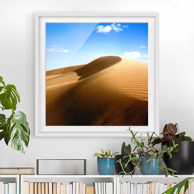 Fantastic Dune - Picture Frame Graphic Art Print on Paper East Urban Home Frame Options: Matt white, Size: 70cm H x 70cm W on Productcaster.