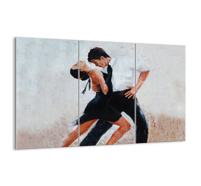 Tango of My Dreams and Dreams - 3 Piece Unframed Painting Print Set on Glass Ebern Designs Size: 110cm H x 165cm W x 1.8cm D on Productcaster.